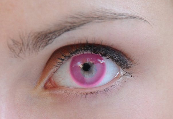 розовые линзы розовые линзы