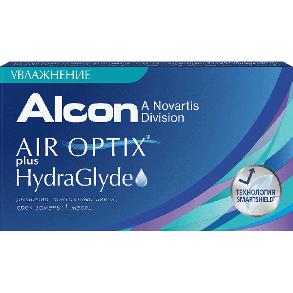 Air Optix HydraGlyde, 3 линзы