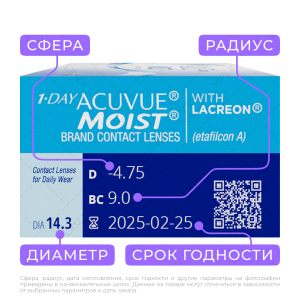3 1-Day Acuvue Moist 30