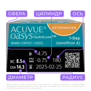 3 Acuvue Oasys 1-Day for Astigmatism